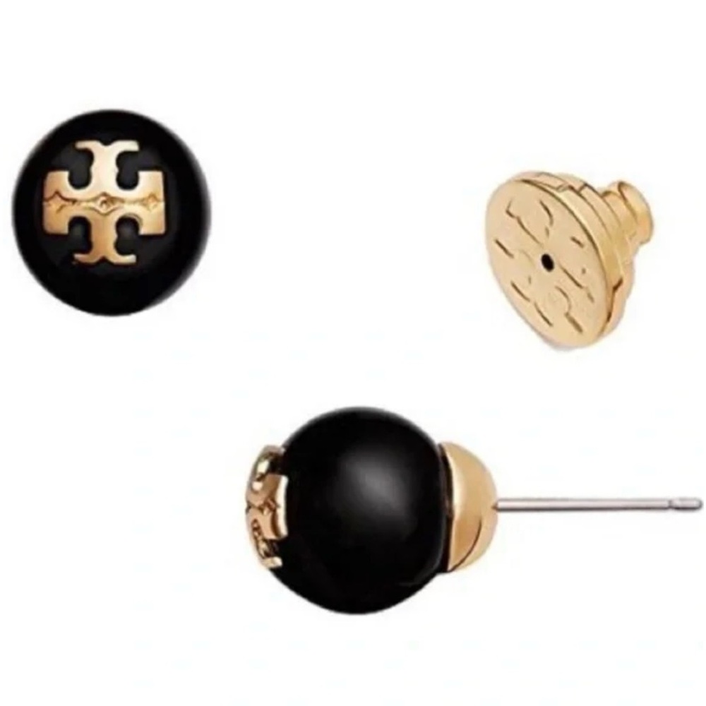 Authentic Tory Burch Evie Crystal Pearl Studs! - Picture 3 of 6
